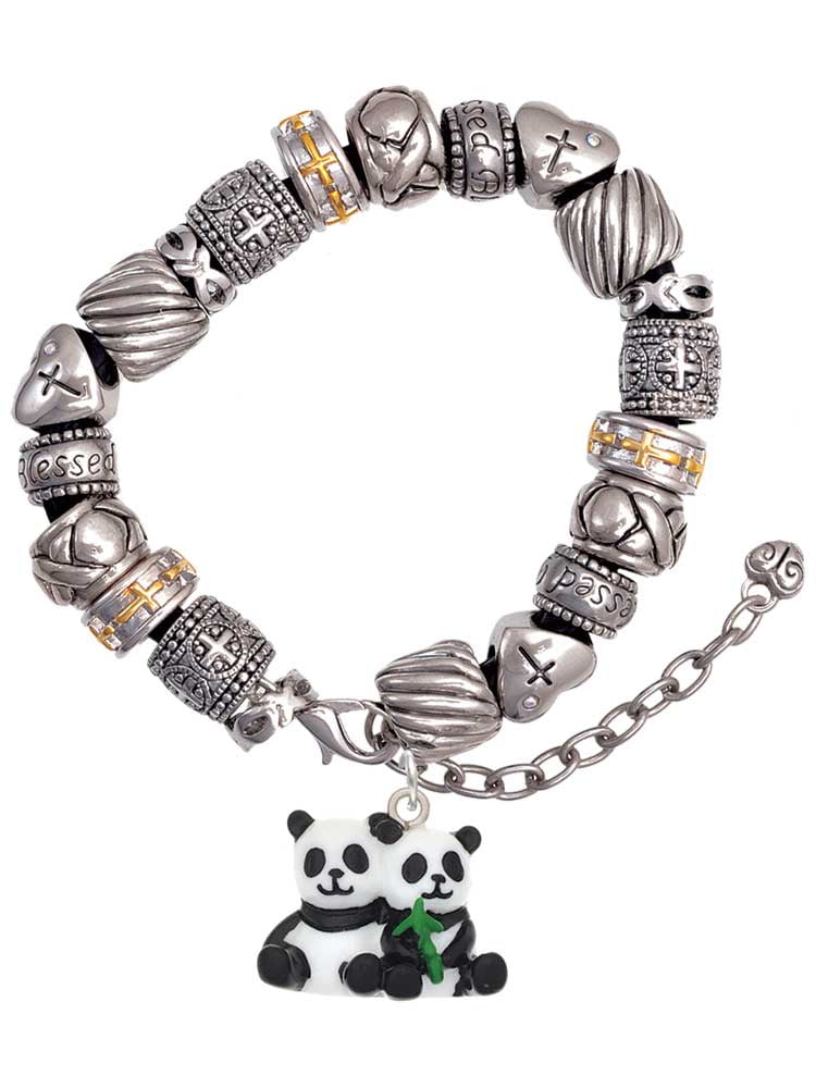 1pc Fashion Panda Charm Beaded Bracelet For Women For Daily Decoration |  SHEIN USA